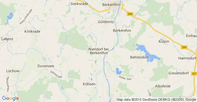 Karte Niendorf bei Berkenthin