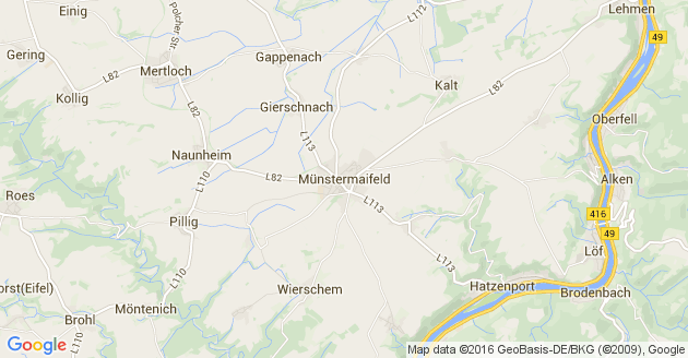 Karte Münstermaifeld