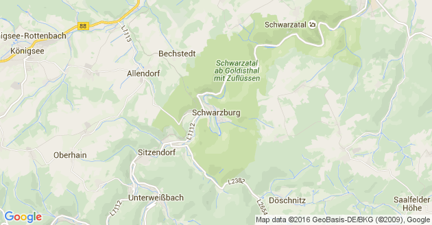 Karte Schwarzburg