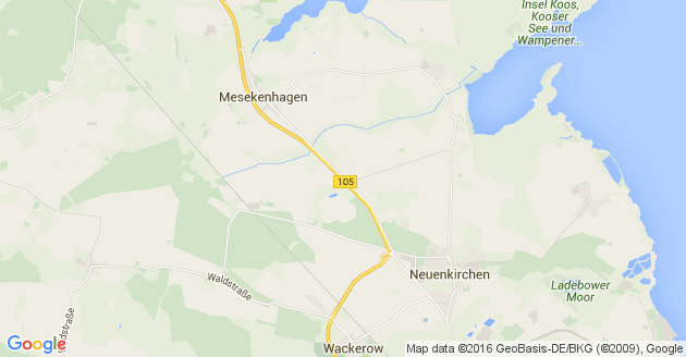 Karte Neuenkirchen bei Greifswald