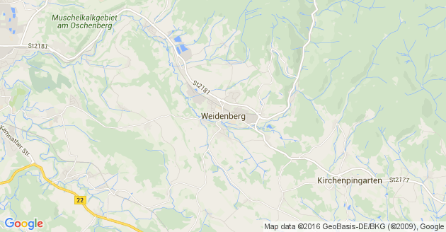Karte Weidenberg