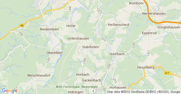 Karte Stahlhofen im Westerwald