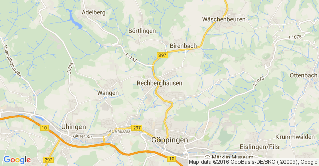 Karte Rechberghausen