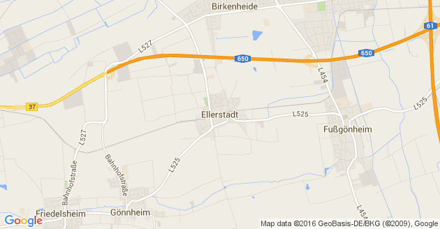 Karte Ellerstadt