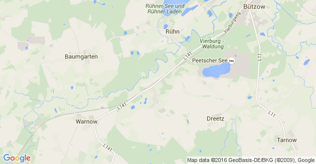 Karte Steinhagen bei Bützow