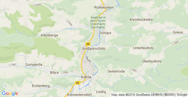 Karte Großpürschütz