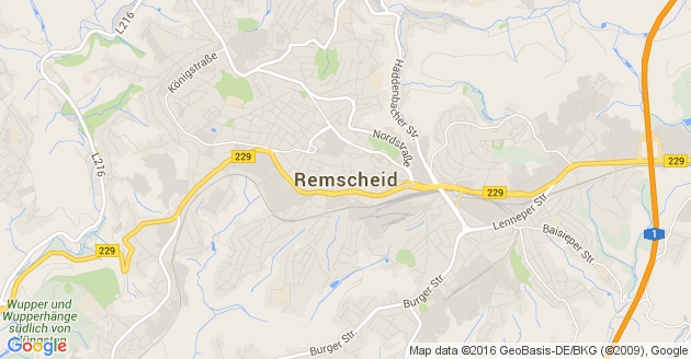 Karte Remscheid