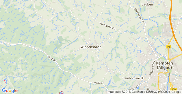 Karte Wiggensbach