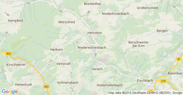 Karte Niederwörresbach