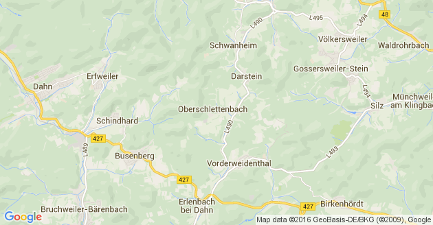 Karte Oberschlettenbach