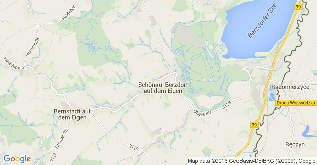 Karte Schönau Berzdorf auf dem Eigen