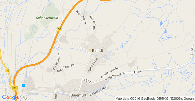 Karte Baindt in Württemberg