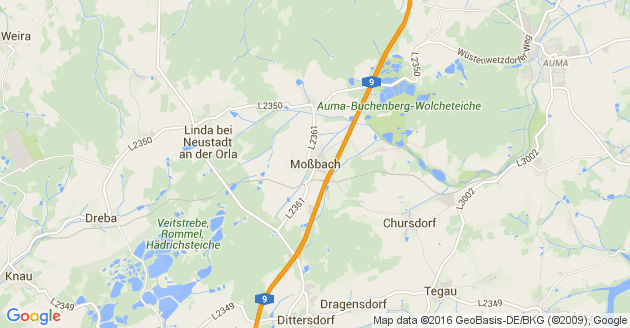 Karte Moßbach