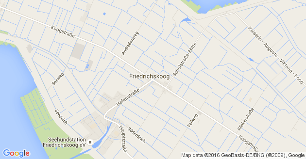 Karte Friedrichskoog