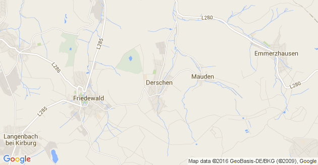 Karte Derschen               