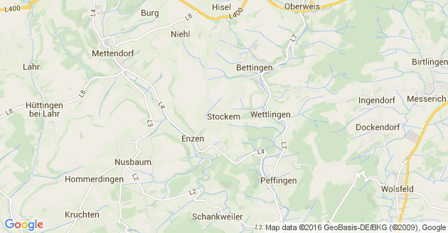 Karte Stockem in der Eifel