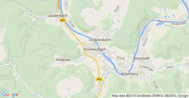 Karte Kleinheubach