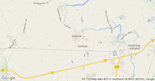Karte Golzow bei Seelow