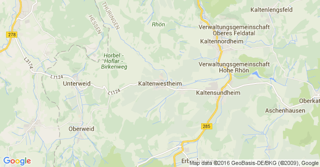 Karte Kaltenwestheim