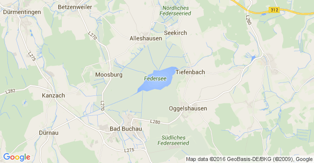 Karte Tiefenbach am Federsee