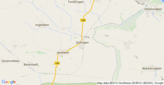 Karte Söllingen in Niedersachsen