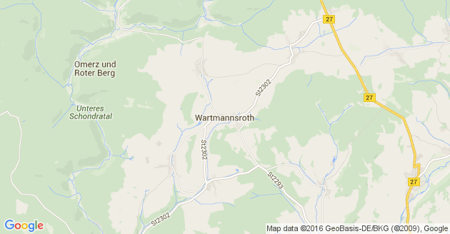 Karte Wartmannsroth