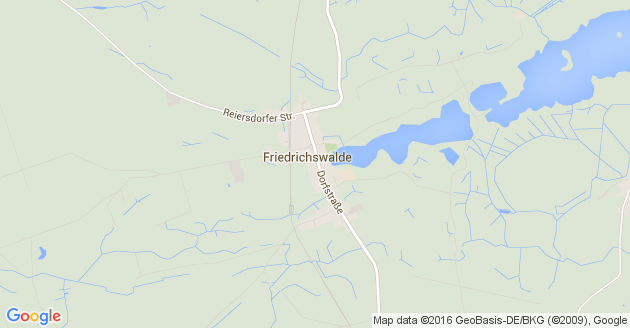 Karte Friedrichswalde in Brandenburg