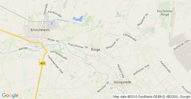 Karte Ringe bei Emlichheim