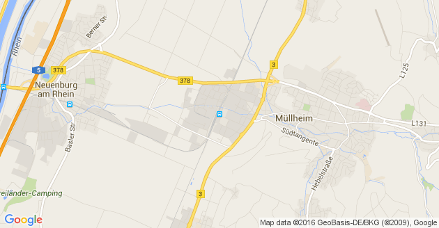 Karte Müllheim in Baden