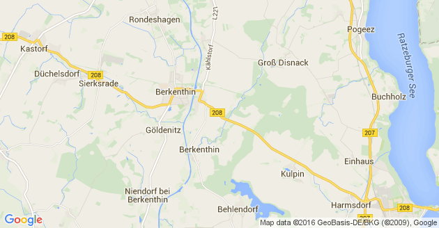 Karte Kulpin bei Ratzeburg