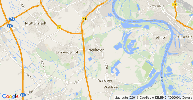 Karte Neuhofen in der Pfalz