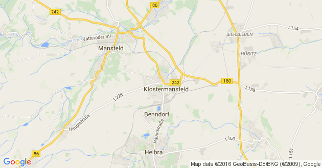 Karte Klostermansfeld