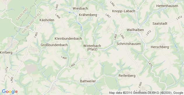Karte Winterbach in der Pfalz