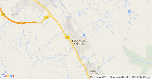 Karte Gingen an der Fils