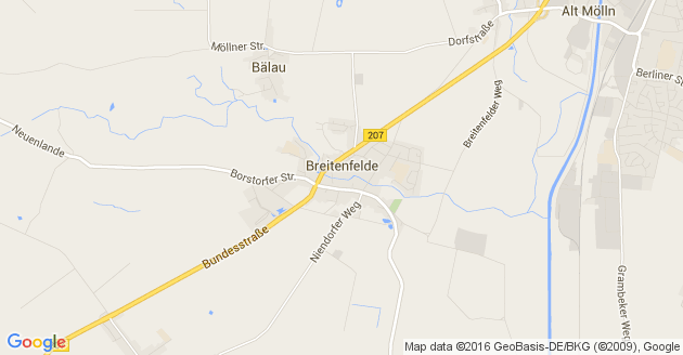 Karte Breitenfelde Kreis Herzgtum Lauenburg