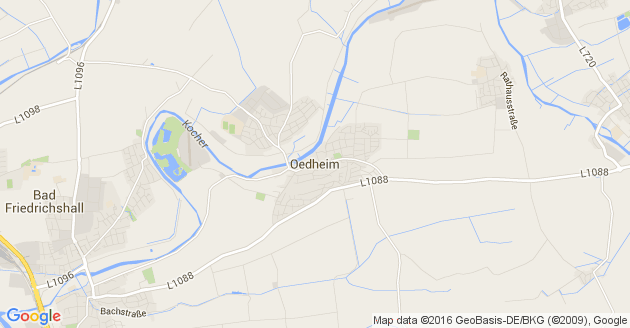 Karte Oedheim