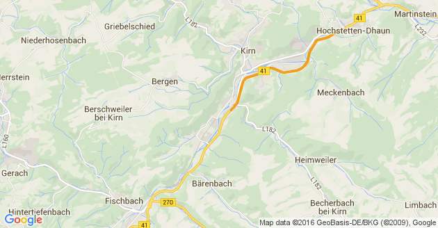 Karte Sulzbach bei Idar Oberstein