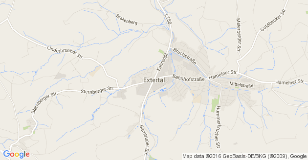 Karte Extertal