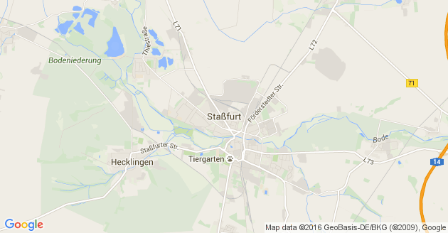Karte Staßfurt