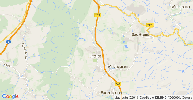 Karte Neustadt im Harz