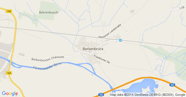 Karte Berkenbrück Kreis Oder Spree