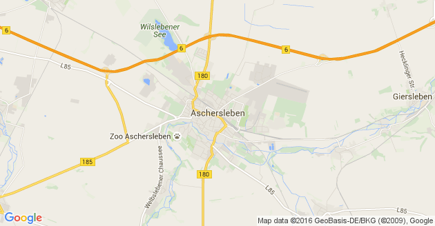 Karte Hedersleben bei Aschersleben