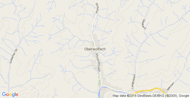 Karte Oberwolfach