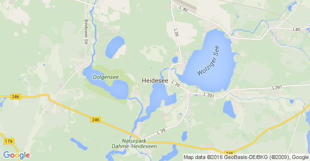 Karte Heidesee