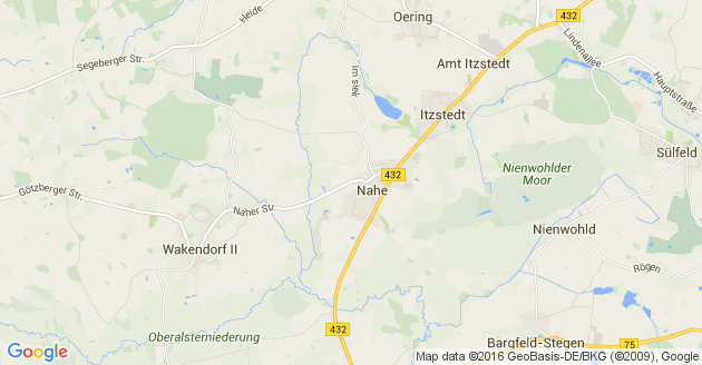 Karte Wakendorf bei Henstedt Ulzburg