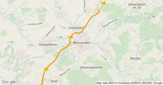 Karte Winnenden