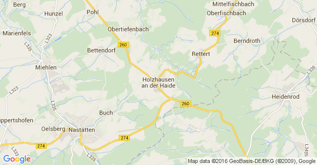 Karte Holzhausen an der Haide
