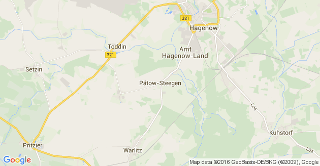 Karte Pätow Steegen