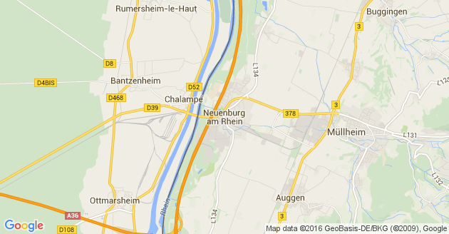 Karte Neuenburg am Rhein