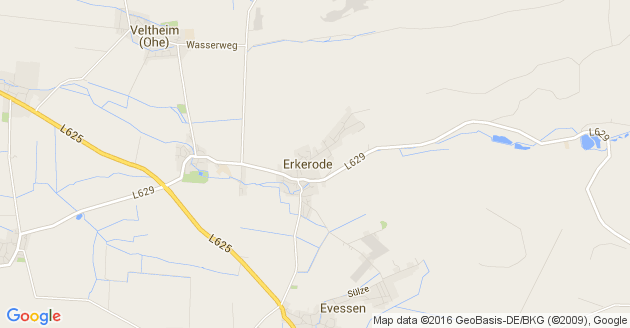 Karte Erkerode